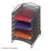 9431BL : Safco 6 Comp. Onyx  Mesh Literature Organizer